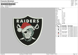 Raiders Xmas Embroidery File 6 sizes