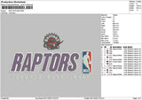 Raptorstext Big Embroidery File 6 sizes