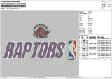 Raptorstext Big Embroidery File 6 sizes