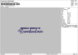 Revenhoodtext Embroidery File 6 sizes