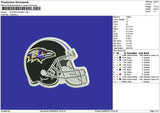 Helmet 0509 Embroidery File 6 sizes
