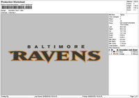 Ravenstext Embroidery File 6 sizes