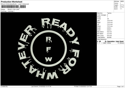 Ready For Embridery File 4 size
