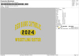 Redbank Text V2 Embroidery File 6 sizes