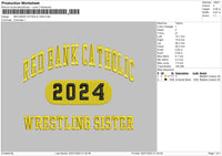 Redbank Text V2 Embroidery File 6 sizes