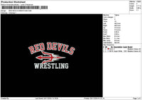 Devilstext 03 Embroidery File 6 sizes
