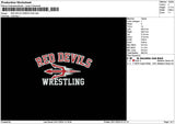 Devilstext 03 Embroidery File 6 sizes