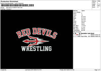Devilstext 03 Embroidery File 6 sizes