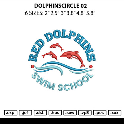 Dolphincirlce 02 Embroidery File 6 sizes
