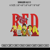 Singer 0211 Embroidery File 6 sizes