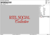 Reeltext Embroidery File 6 sizes