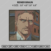 Reiner Braun Embroidery File 4 size