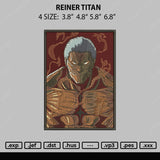 Reiner Titan Embroidery File 4 size