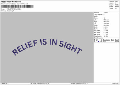 Relief Text Embroidery Machine Design 2 Files