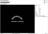 Remodelingtext Embroidery File 6 sizes