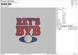 REY'S Embroidery File 6 sizes