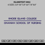 Islandtext 0902 Embroidery File 6 sizes