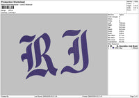 Rithaltext Embroidery 4 Files