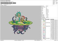 Rick And Morty 03 Embroidery File 5 sizes