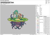 Rick And Morty 03 Embroidery File 5 sizes