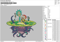 Rick And Morty 03 Embroidery File 5 sizes
