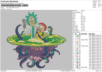Rick And Morty 03 Embroidery File 5 sizes