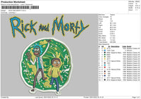 Rick And Morty Embroidery File 10 size