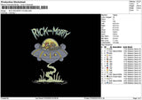 Rickufotext Embroidery File 6 sizes