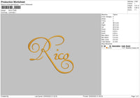 Rico Embroidery File 4 size