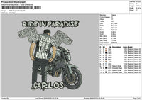 Ride Photoembro Embroidery File 6 sizes