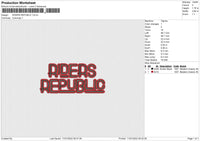 Riders Republic Embroidery File 4 size