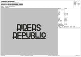 Riders Republic Embroidery File 4 size