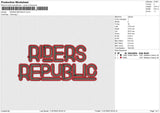 Riders Republic Embroidery File 4 size