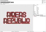 Riders Republic Embroidery File 4 size