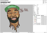 Riki Rick Embroidery File 4 size