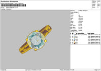 Ring 1812 Embroidery File 6 sizes