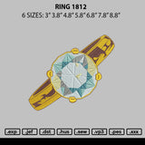 Ring 1812 Embroidery File 6 sizes