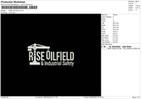 Rise Oilfield Embroidery File 5 sizes