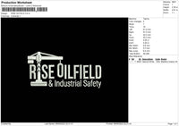 Rise Oilfield Embroidery File 5 sizes