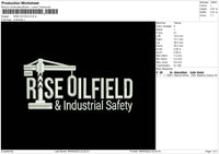Rise Oilfield Embroidery File 5 sizes