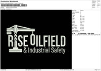 Rise Oilfield Embroidery File 5 sizes