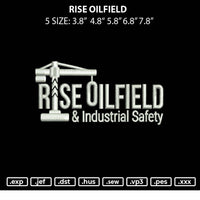 Rise Oilfield Embroidery File 5 sizes