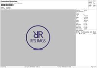 Ris Rags Embroidery File 6 sizes