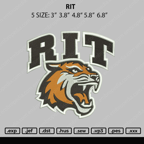 RIT Embroidery File 5 size
