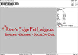 Riverstext Embroidery File 6 sizes