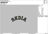 Rkdiatext Embroidery File 6 sizes