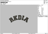 Rkdiatext Embroidery File 6 sizes