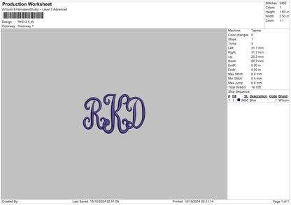 Hocotext Embroidery 3 Files