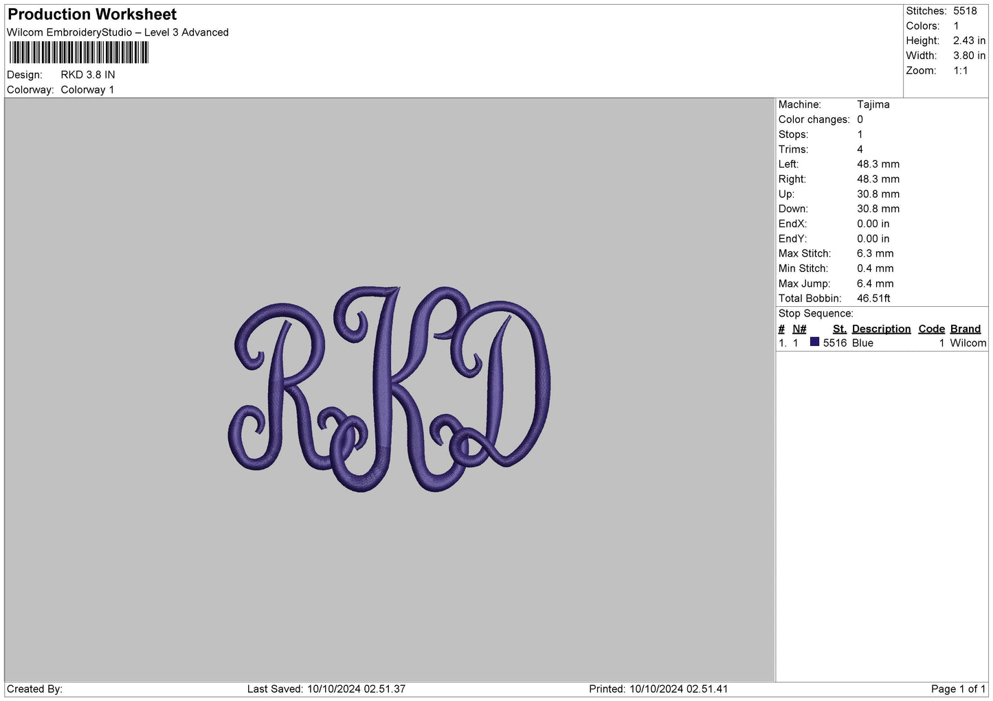 Hocotext Embroidery 3 Files