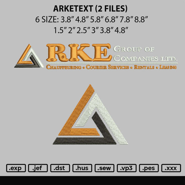 Arketext Embroidery 2 Files